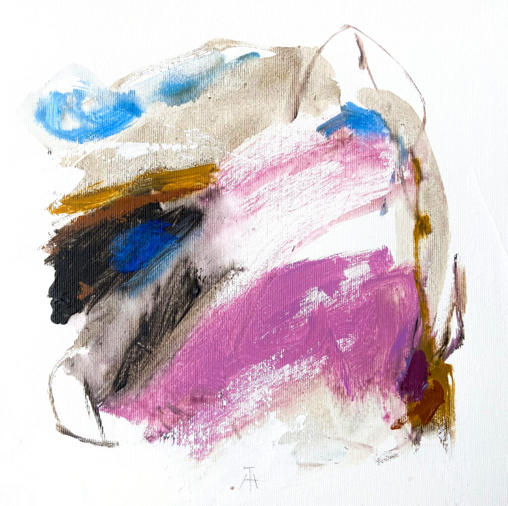 Abstract Symphony_Abstraktna simfonija_acrylics on canvas_30x30cm_2023