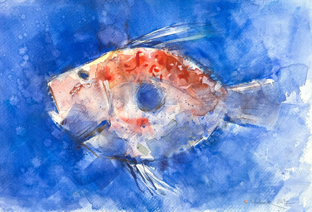 Ocean Blue_watercolor_38x56cm_2017